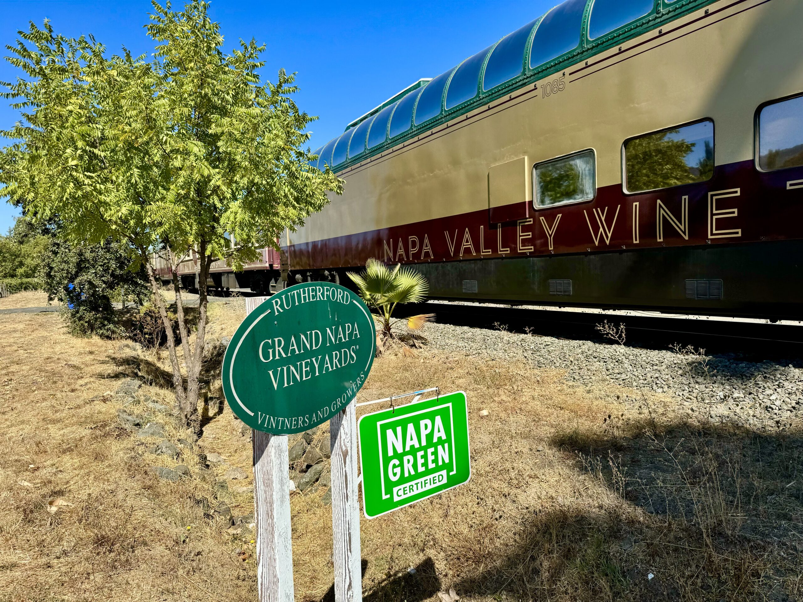 Grand Napa Sign with Train